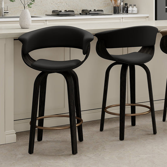 LUXURY Counter Stool with Swivel, Kitchen Island & Bar Height Stool