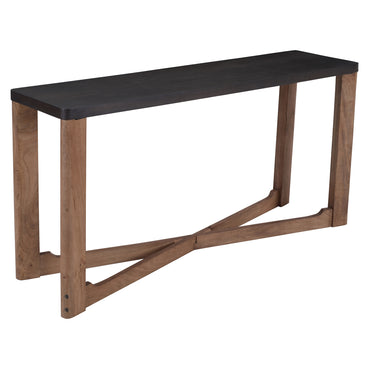 Merano 58" Console Table – Mocha & Walnut