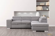 Large Sleeper Sectional Sofa Bed with Storage Ottoman