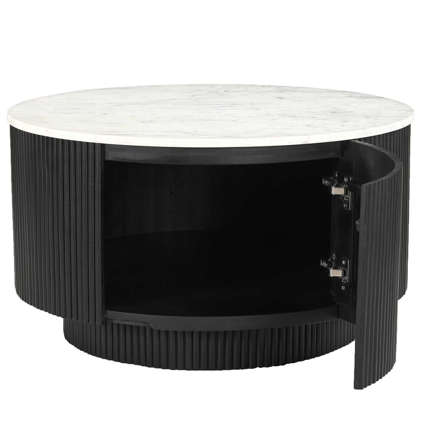 Reyna Round Coffee Table with Hidden Storage