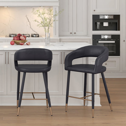 Lafora Upholstered Counter Stool, Kitchen island seating