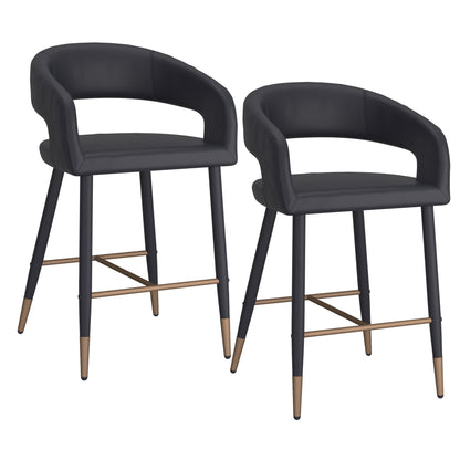 Lafora Upholstered Counter Stool, Kitchen island seating