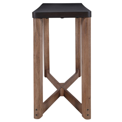 Merano 58" Console Table – Mocha & Walnut