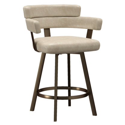 Oberon Counter Stool with Swivel, Modern Luxury Seating Kitchen Island or Bar Stool