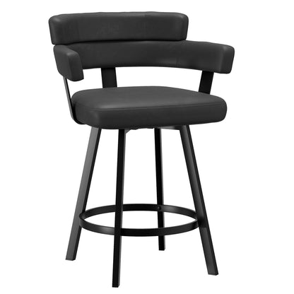Oberon Counter Stool with Swivel, Modern Luxury Seating Kitchen Island or Bar Stool