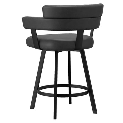 Oberon Counter Stool with Swivel, Modern Luxury Seating Kitchen Island or Bar Stool