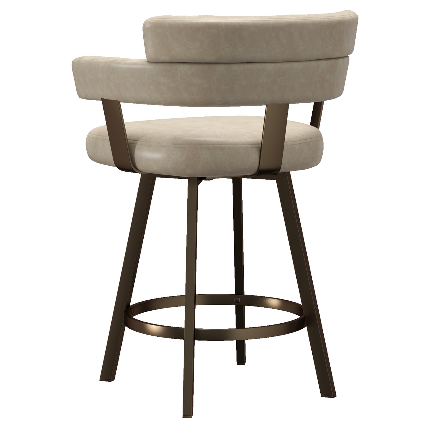 Oberon Counter Stool with Swivel, Modern Luxury Seating Kitchen Island or Bar Stool