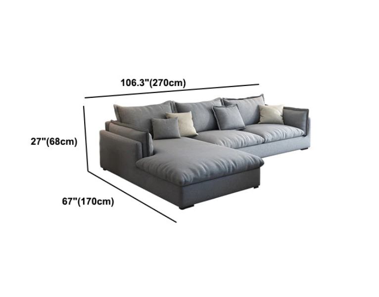 Nordic Comfort Linen Sofa