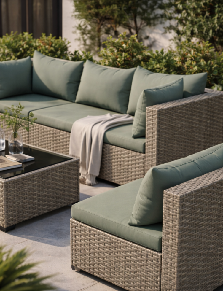 Patio Dining Set 7-Piece Backyard Fun