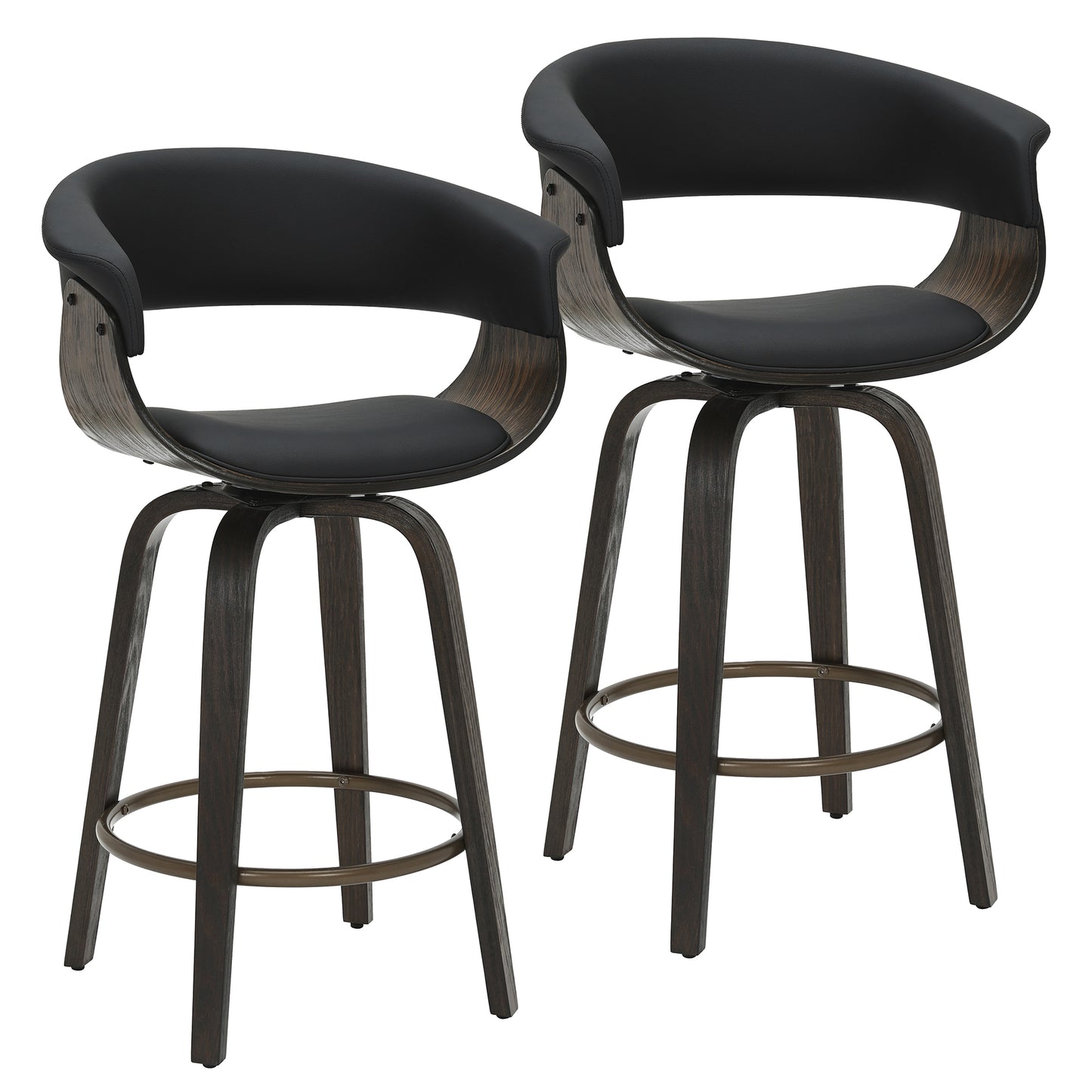LUXURY Counter Stool with Swivel, Kitchen Island & Bar Height Stool